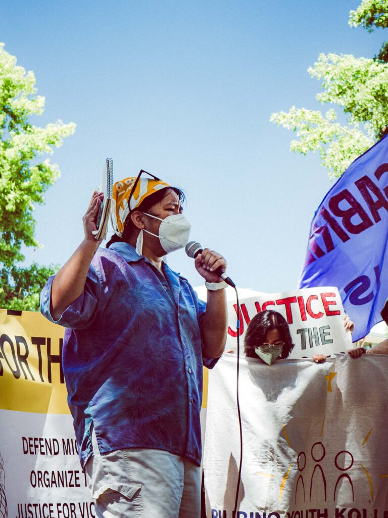 Photograph from the Justice for the Roques rally in Los Angeles by lifestyle and portrait photographer Ken Morris